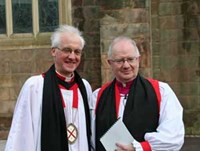 The Very Revd Gregory Dunstan, Dean of Armagh, and Archbishop Clarke