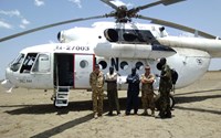 The UN Mission in South Sudan prepares for a patrol from its base in Jonglei