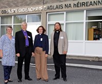 Principal of the Church of Ireland College of Education, Dr Anne Lodge, with the steering committee of the Anglo Nordic Baltic Theological Conference the Revd Dr Miranda Threlfall–Holmes, Vicar of St Mary Magdalene Belmont and St Laurence, Pittington, Durham; the Archbishop of Dublin, the Most Revd Dr Michael Jackson (chair); and the Revd Dr Mika KT Pajunen, Theological Advisor to the Archbishop of the Evangelical Lutheran Church of Finland. The conference is taking place in the Church of Ireland College of Education, Dublin. 