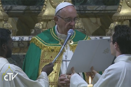 CTV-Pope -Francis -Cross -of -Nails -Iarccum -Vespers -161005