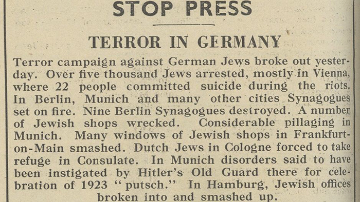 JC-Archives _Jewish -Chronicle -reports -Kristallnacht -11-Nov -1938_700x 394