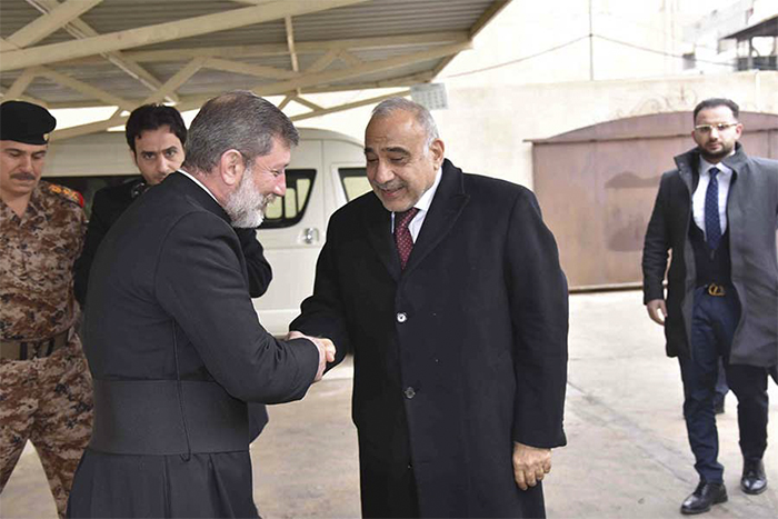 Cyp Gulf _Prime -Minister -Adil -Abdul -Mahdi -Father -Faiz -Jerjes -St Georges -Anglican -Church -Baghdad -Jan -2019-03_700x 467