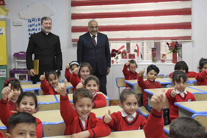 Cyp Gulf _Prime -Minister -Adil -Abdul -Mahdi -Father -Faiz -Jerjes -St Georges -Anglican -Church -Baghdad -Jan -2019-02_700x 467